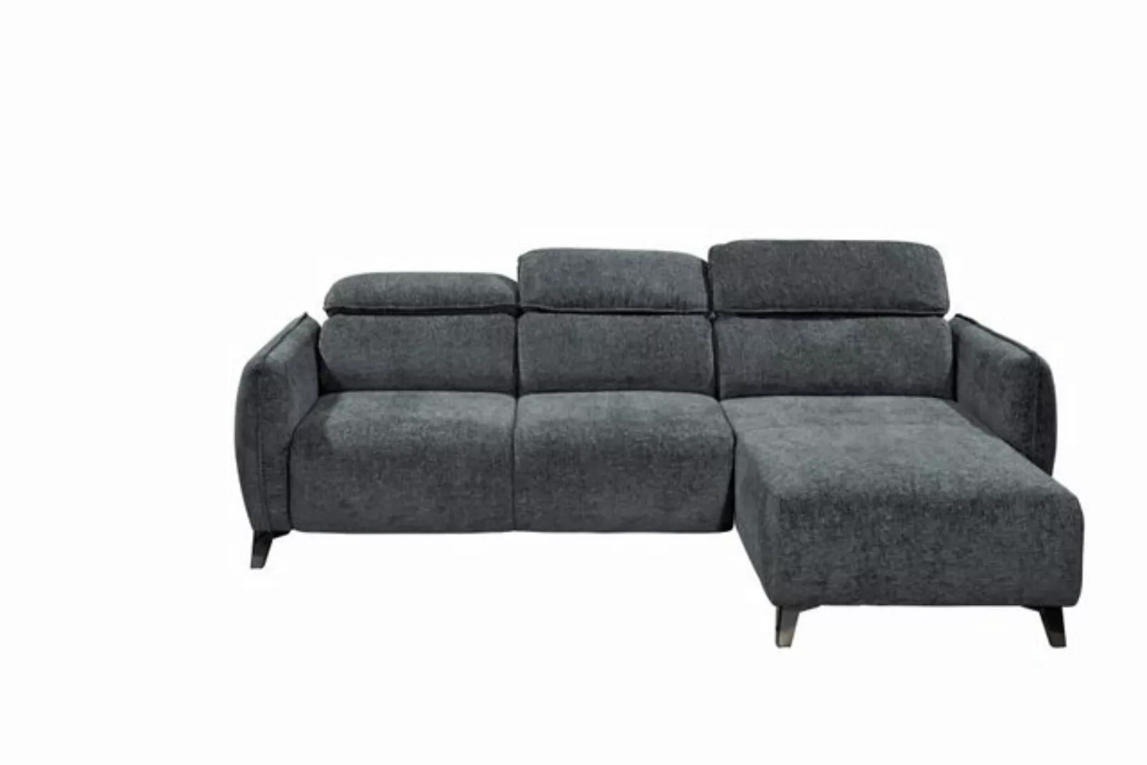 ED EXCITING DESIGN Ecksofa Belmondo, mit Schlaffunktion, Sitztiefenverstell günstig online kaufen