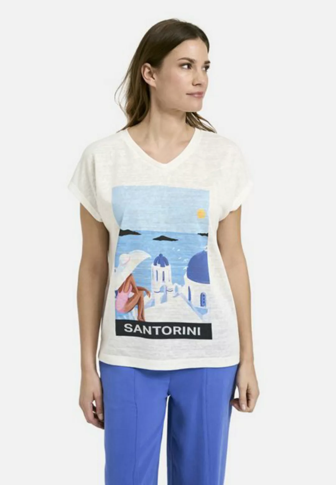 Milano Italy Shirtbluse SHIRT W OVERSIZED SHOULDER AE ROUND günstig online kaufen