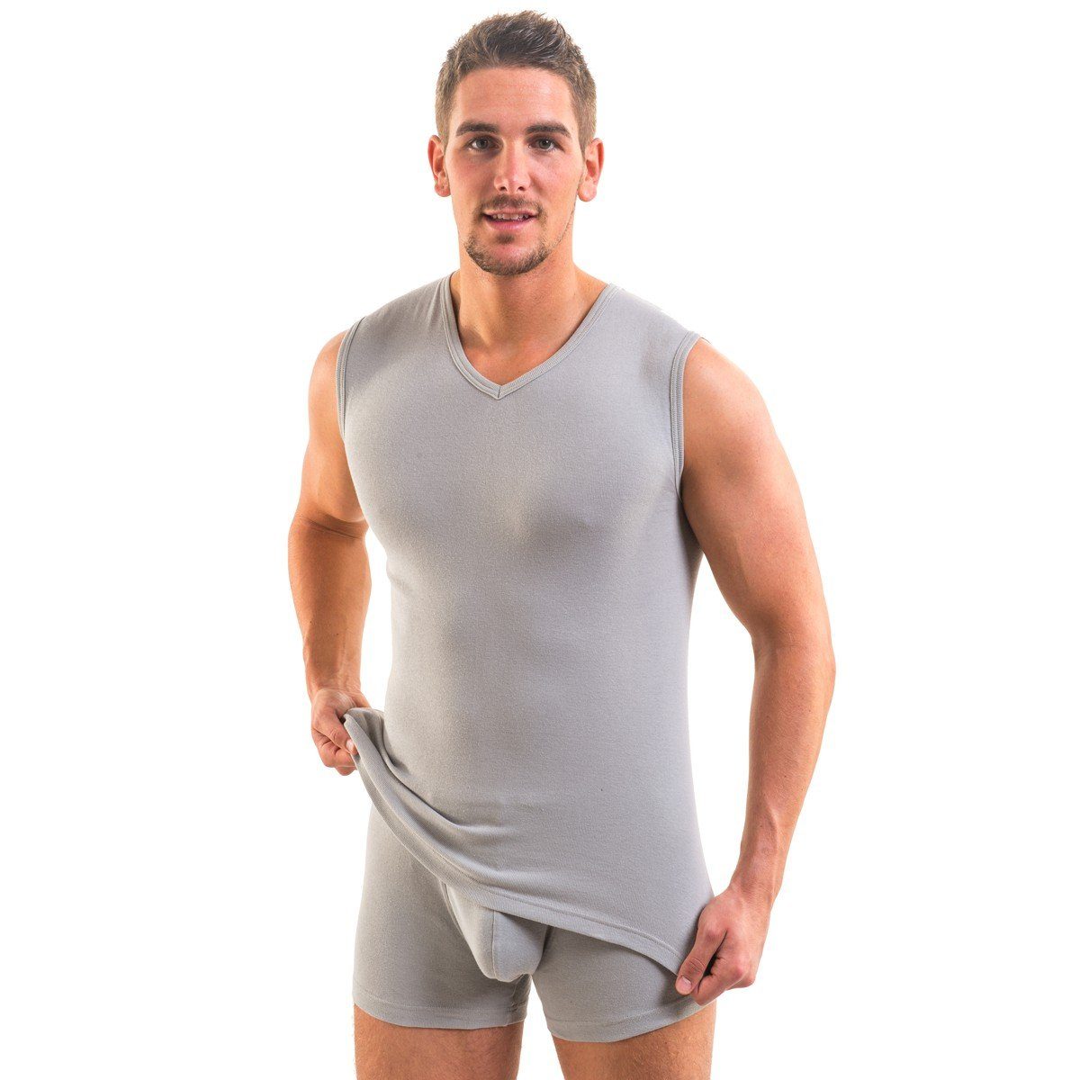 HERMKO Achseltop 3050 3er Pack Herren günstig online kaufen