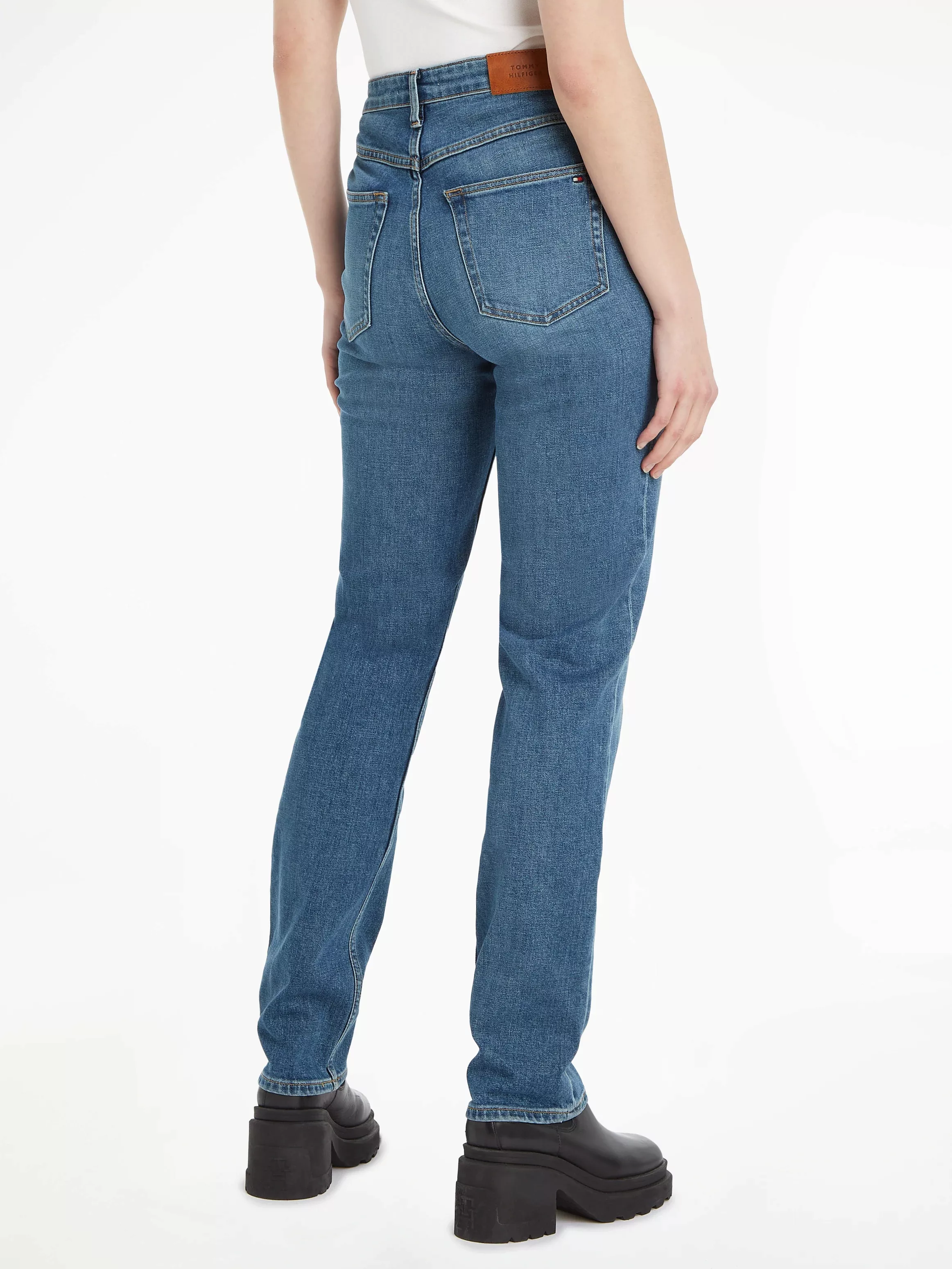 Tommy Hilfiger Straight-Jeans, in blauer Waschung günstig online kaufen