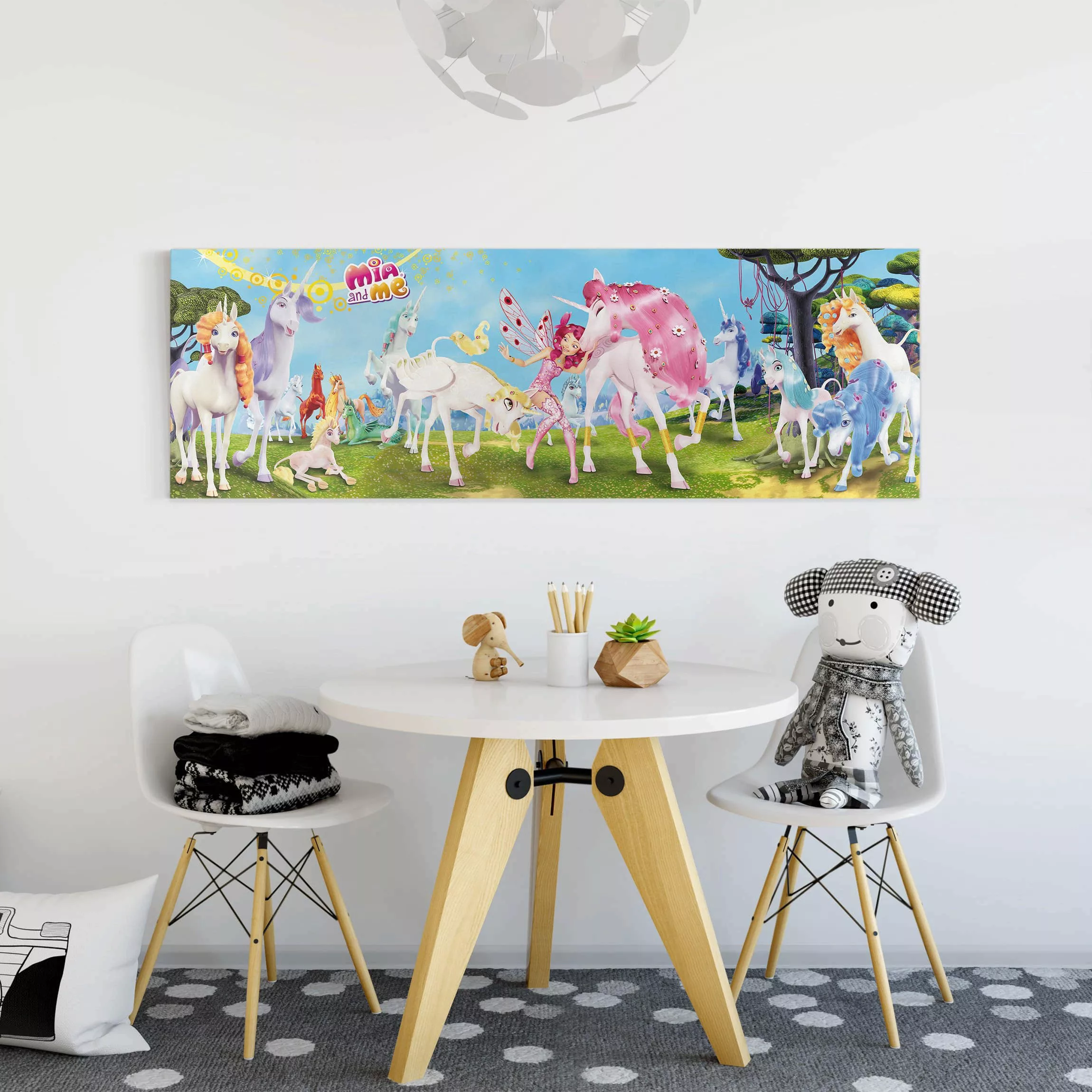 Leinwandbild - Panorama Mia and me - Einhörner von Centopia günstig online kaufen