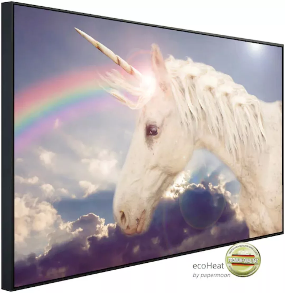 Papermoon Infrarotheizung »Einhorn Regenbogen«, sehr angenehme Strahlungswä günstig online kaufen