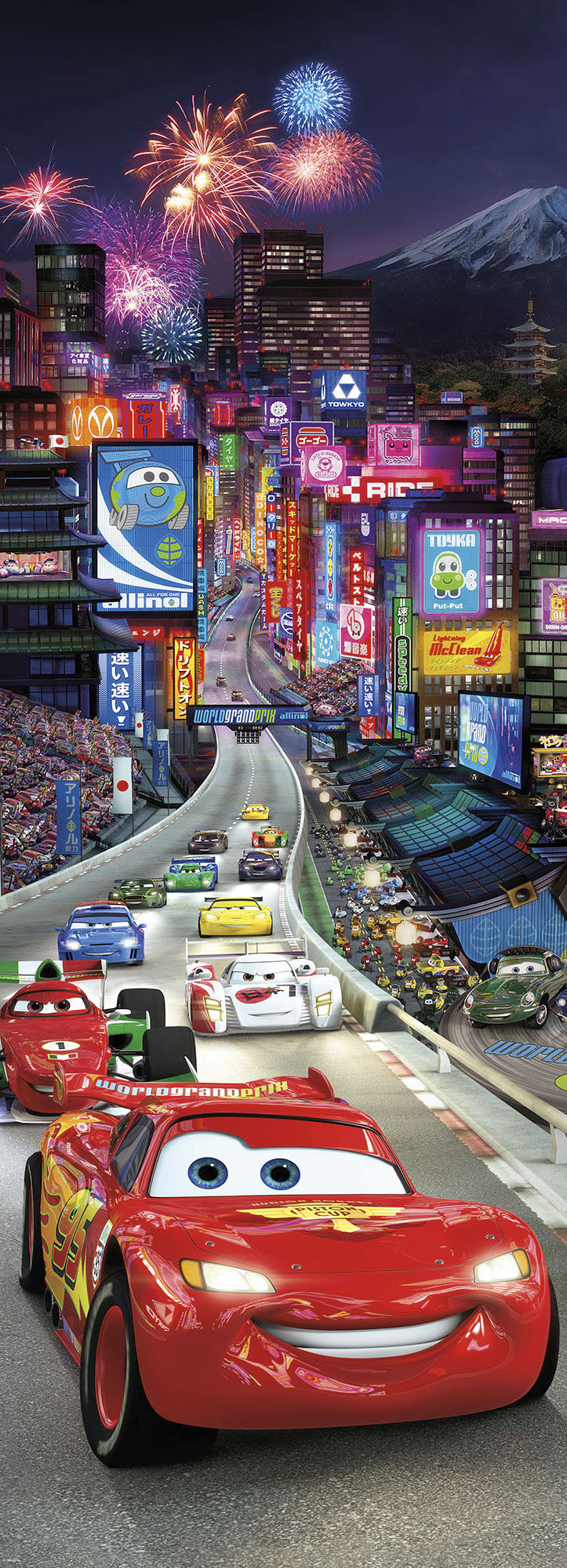 Komar Fototapete »Papier Fototapete - Cars Tokio - Größe 73 x 202 cm«, bedr günstig online kaufen