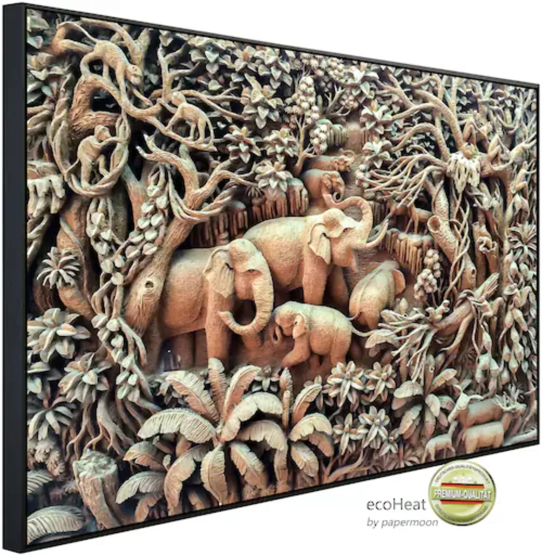 Papermoon Infrarotheizung »Elefanten im Wald«, sehr angenehme Strahlungswär günstig online kaufen