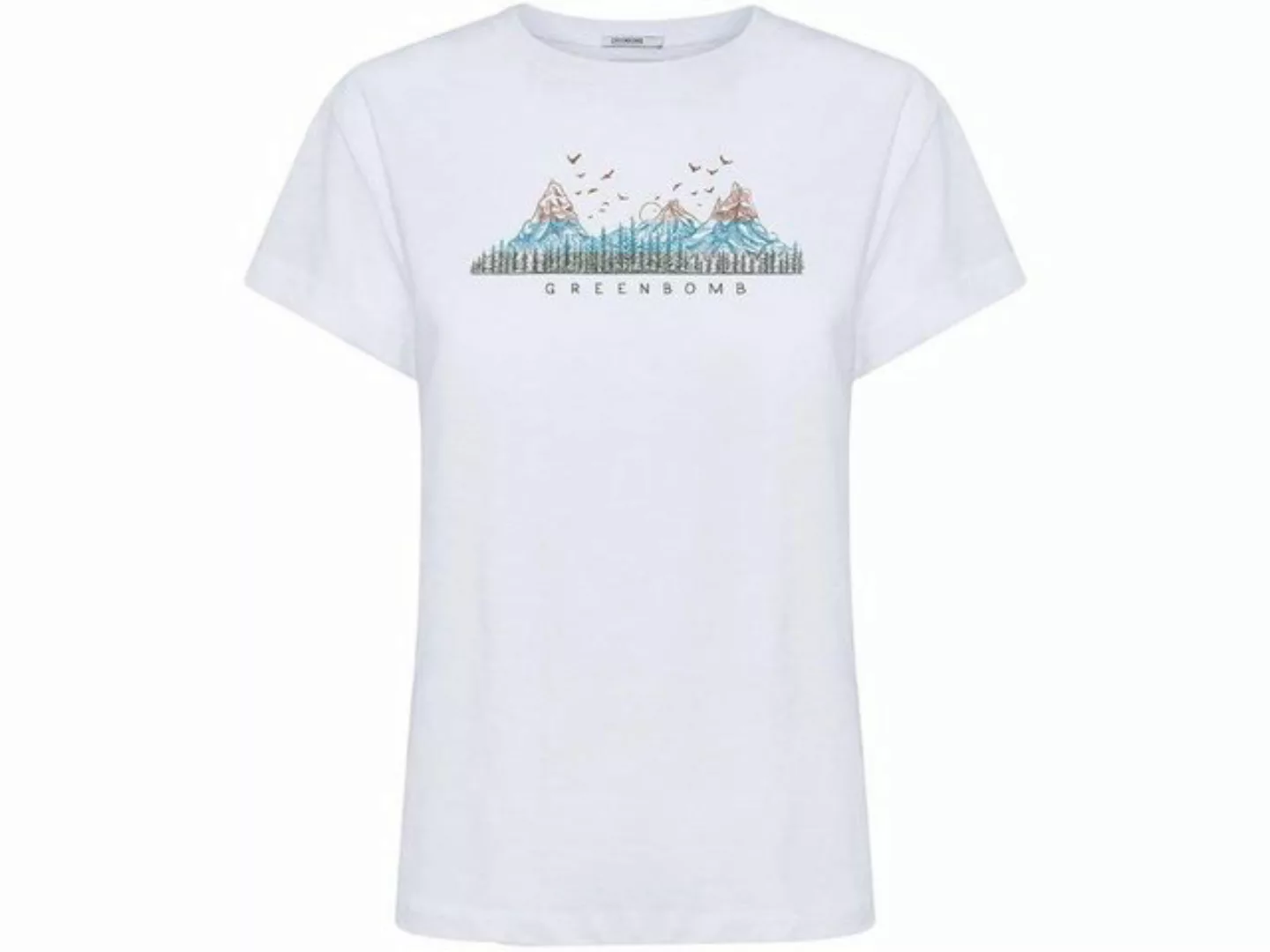 GreenBomb T-Shirt GREENBOMB Bio-Damen-T-Shirt 'Mountain Colors' mit günstig online kaufen