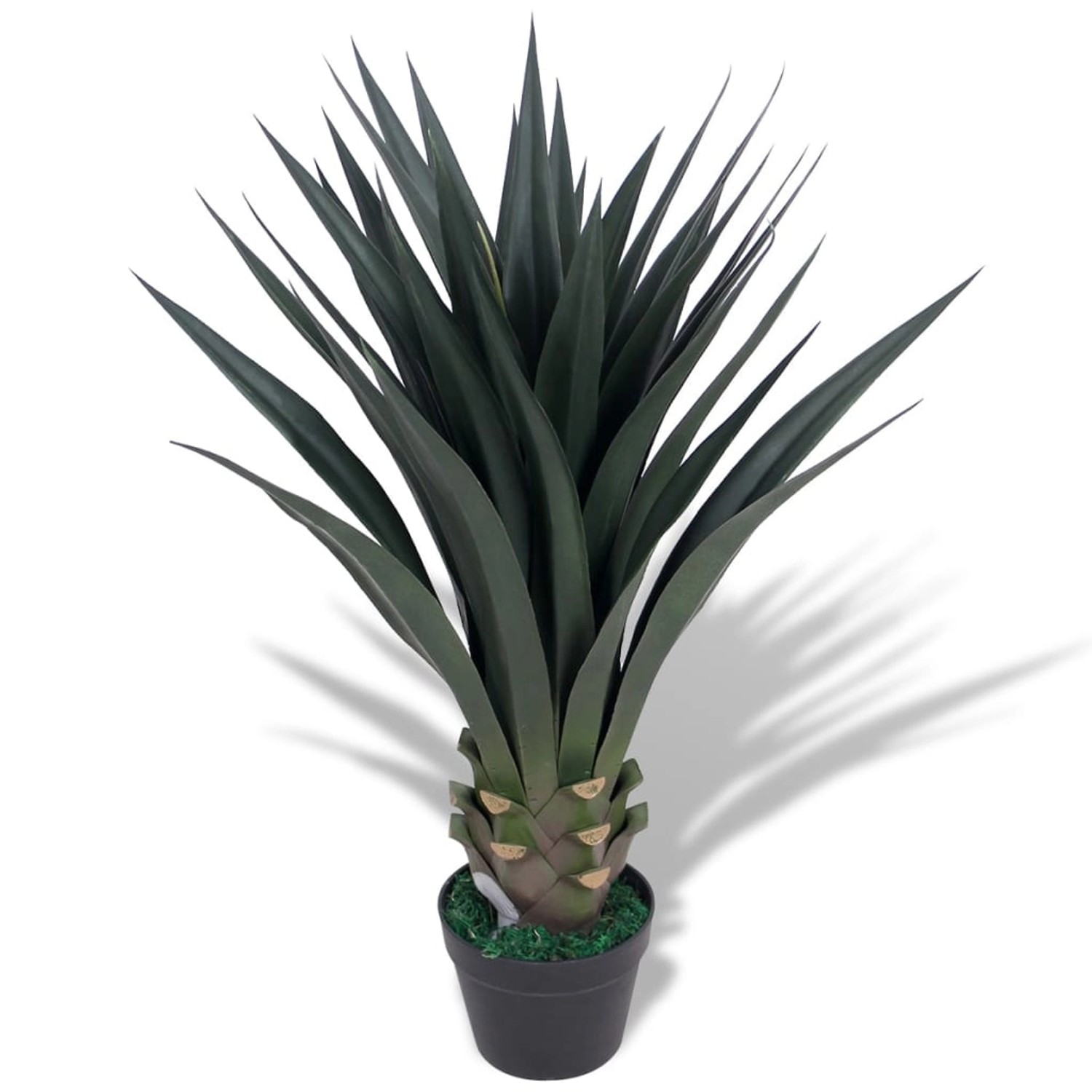 furnicato Künstliche Yucca-Pflanze mit Topf 85 cm Grün günstig online kaufen