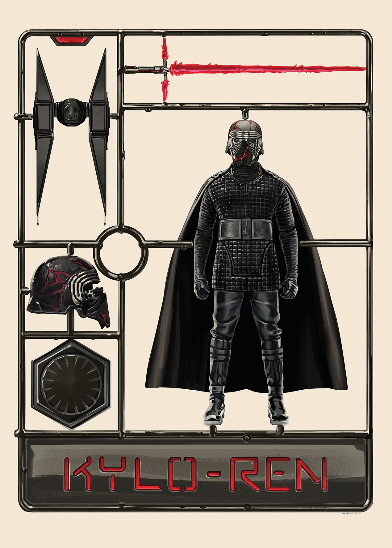 Komar Bild "Star Wars Toy Kylo", Star Wars, (1 St.), Wandbild zur Dekoratio günstig online kaufen