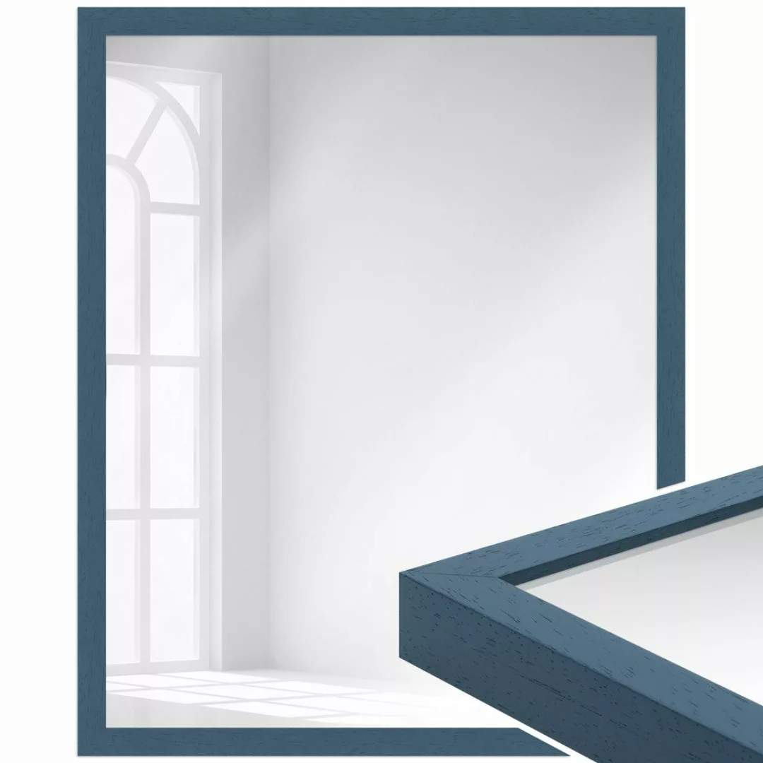 WANDStyle Wandspiegel H960, Dunkelblau, aus Massivholz günstig online kaufen