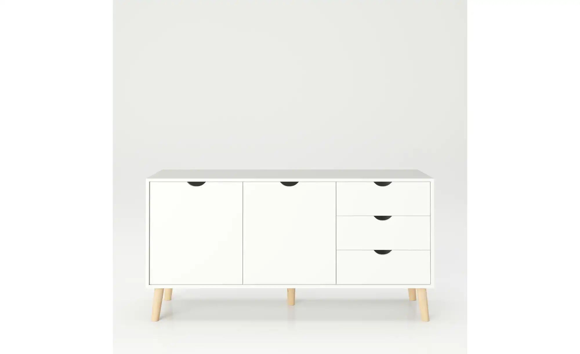 Sideboard   ¦ weiß ¦ Maße (cm): B: 150 H: 78 Kommoden & Sideboards > Sidebo günstig online kaufen