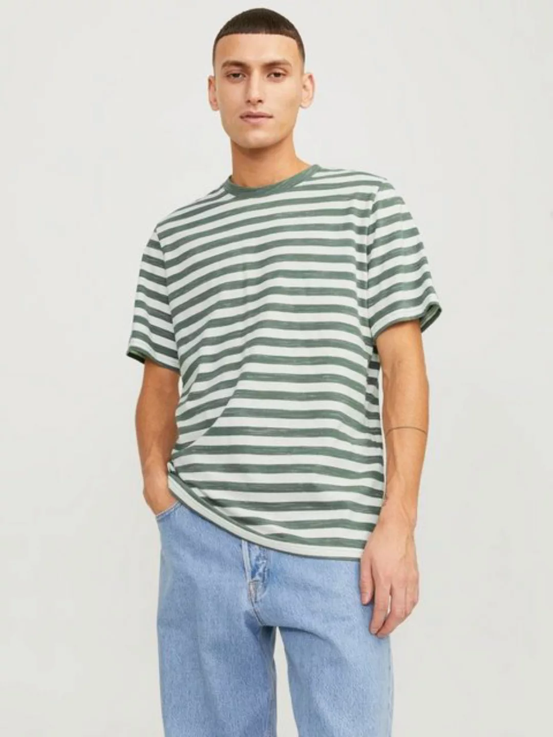 Jack & Jones T-Shirt JORTAMPA STRIPE TEE SS CREW NECK günstig online kaufen