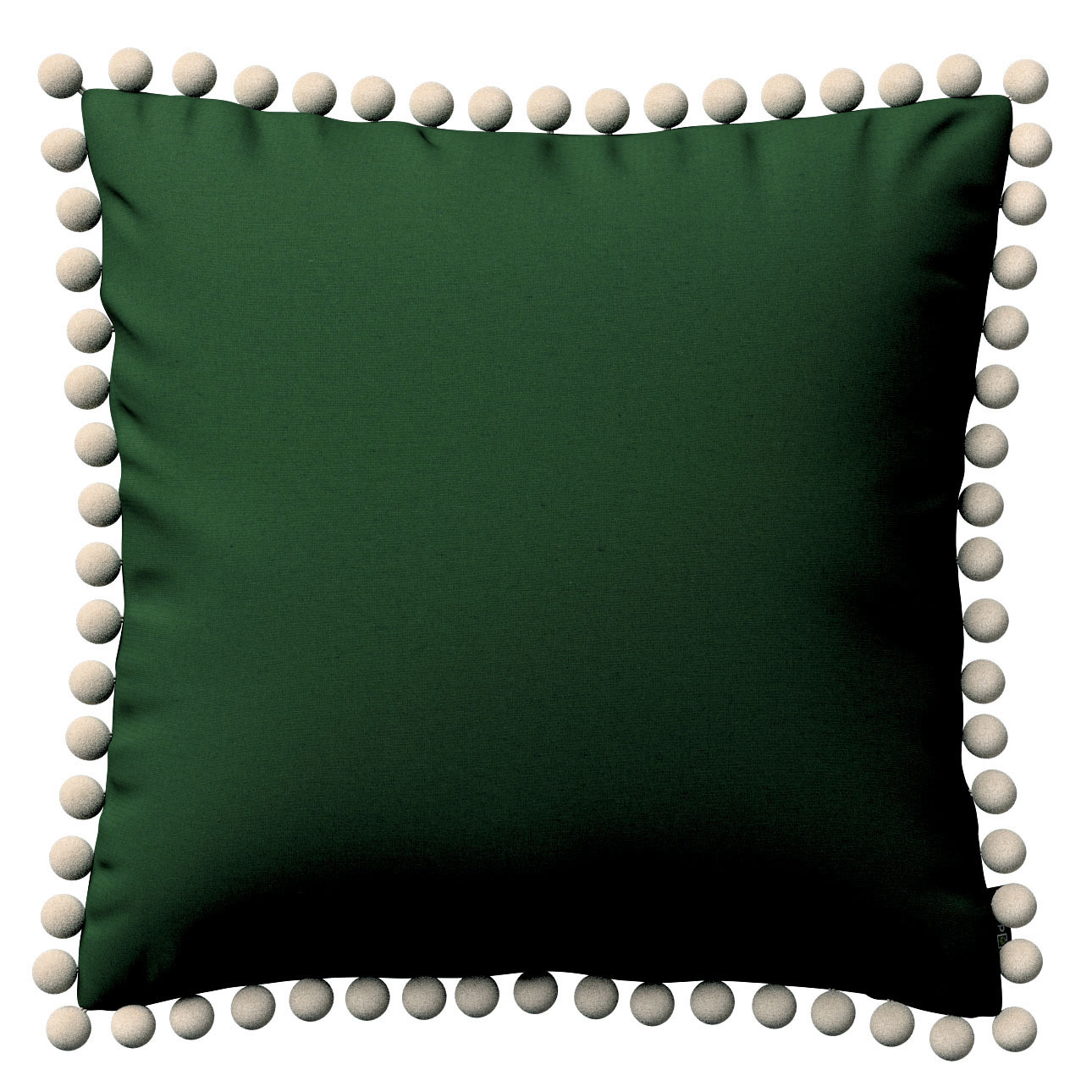 Kissenhülle Wera mit Bommeln, dunkelgrün, 45 x 45 cm, Quadro (144-33) günstig online kaufen
