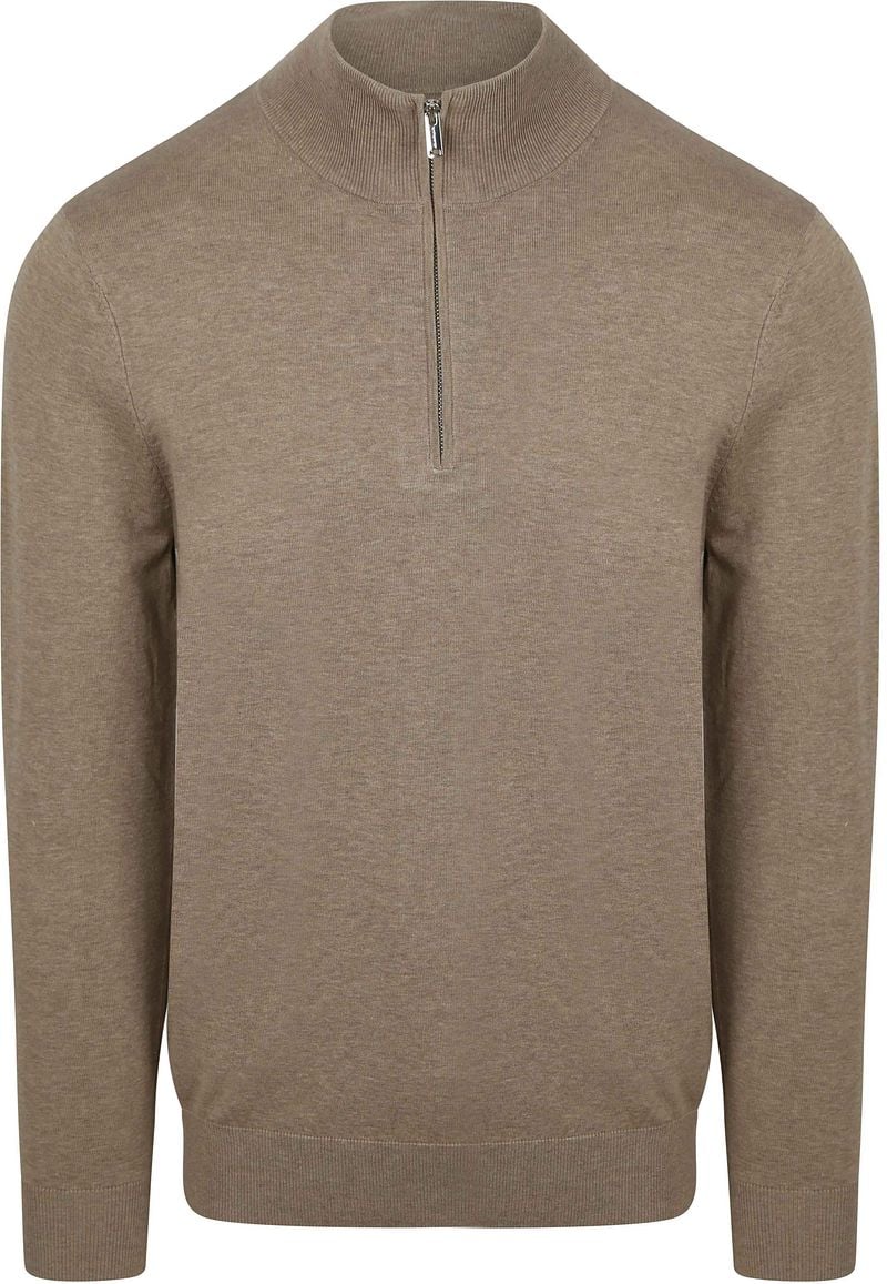 Profuomo Half Zip Pullover Luxury Beige - Größe XXL günstig online kaufen