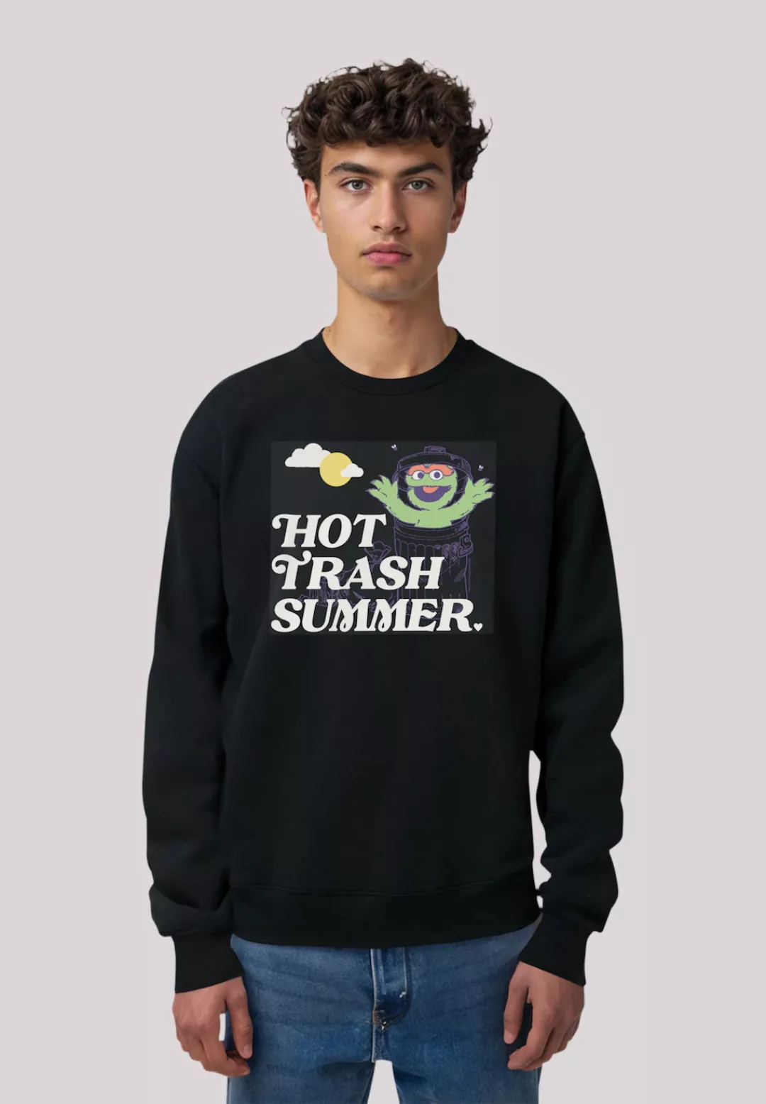 F4NT4STIC Sweatshirt "Sesamstraße Hot Trash Club", Premium Qualität,Nostalg günstig online kaufen