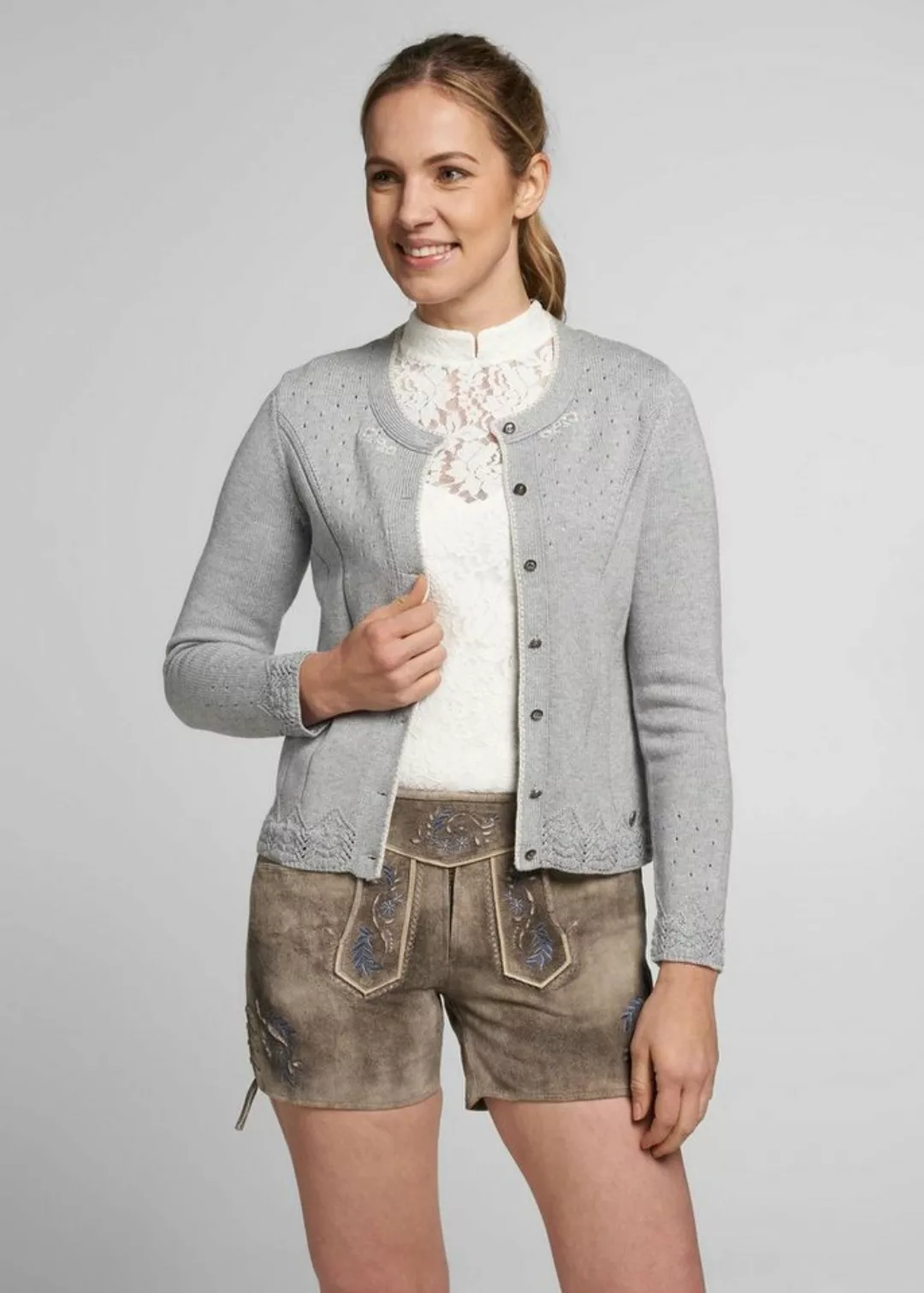 Spieth & Wensky Strickjacke Arianna mit schönen Strickdetails günstig online kaufen