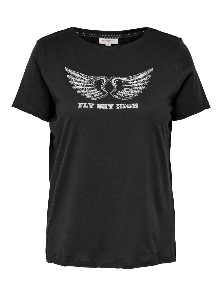 ONLY Curvy Reg T-shirt Damen Grau günstig online kaufen