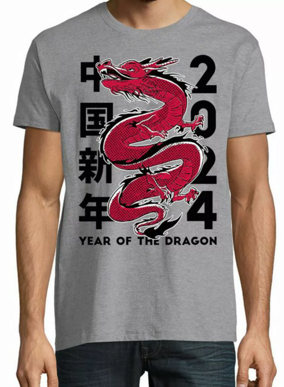 Youth Designz Print-Shirt Dragon 2024 Herren T-Shirt mit lustigen Logo für günstig online kaufen