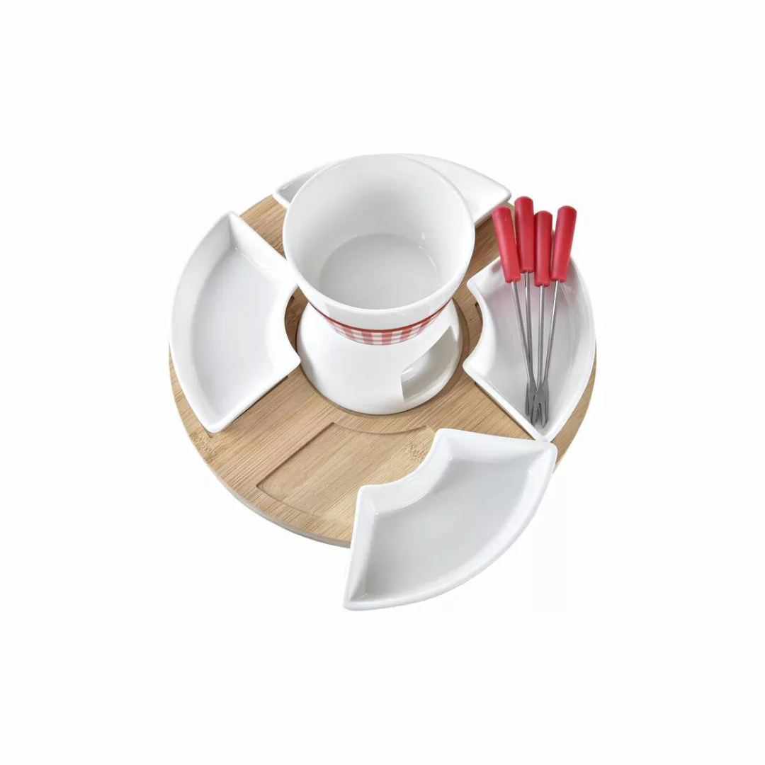 Fondue Set Dkd Home Decor Rot (26,5 X 26,5 X 1,5 Cm) (10 Pcs) günstig online kaufen