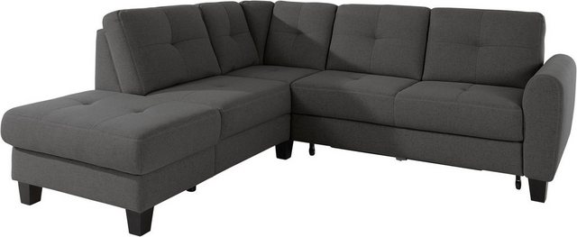 sit&more Ecksofa "Varese L-Form", mit Federkern, wahlweise mit Bettfunktion günstig online kaufen