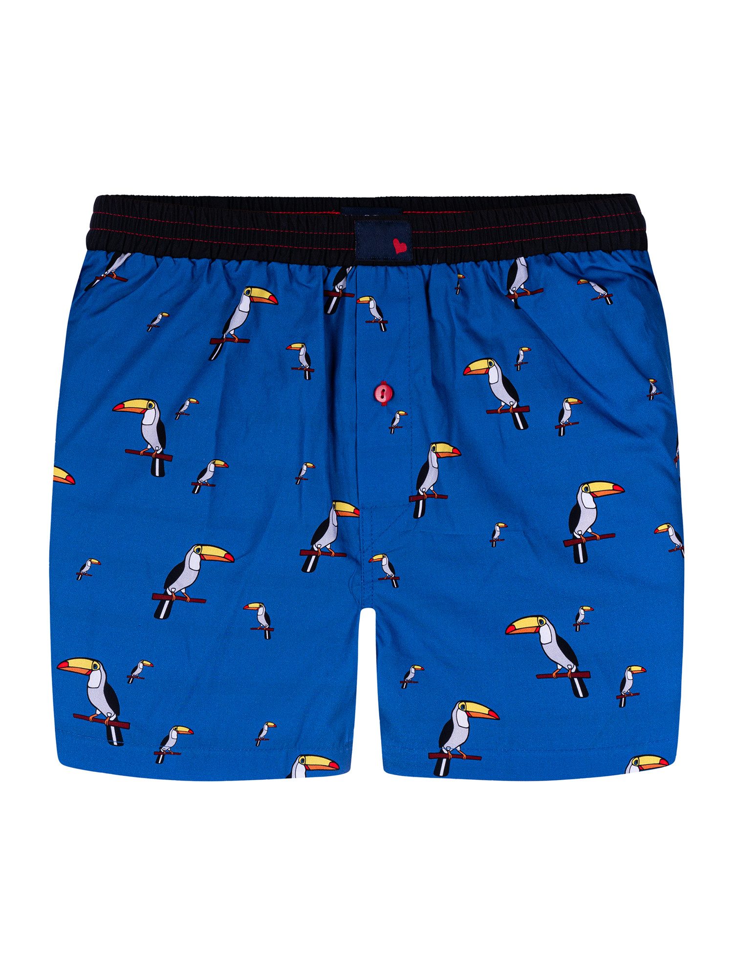 Unabux Boxershorts Dunkelblau mit Motiv günstig online kaufen
