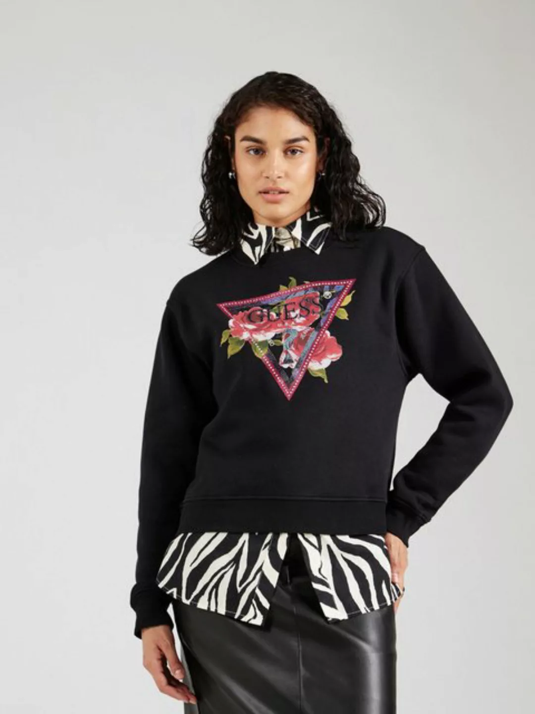 Guess Sweatshirt (1-tlg) Ziersteine günstig online kaufen