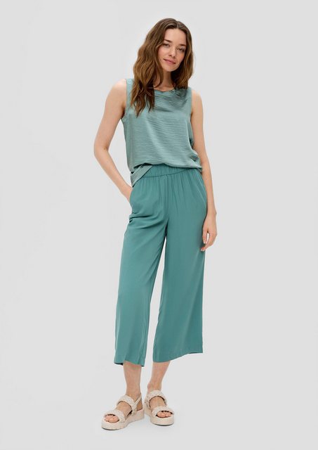 s.Oliver 7/8-Hose Culotte-Hose aus Viskose mit Wide Leg günstig online kaufen