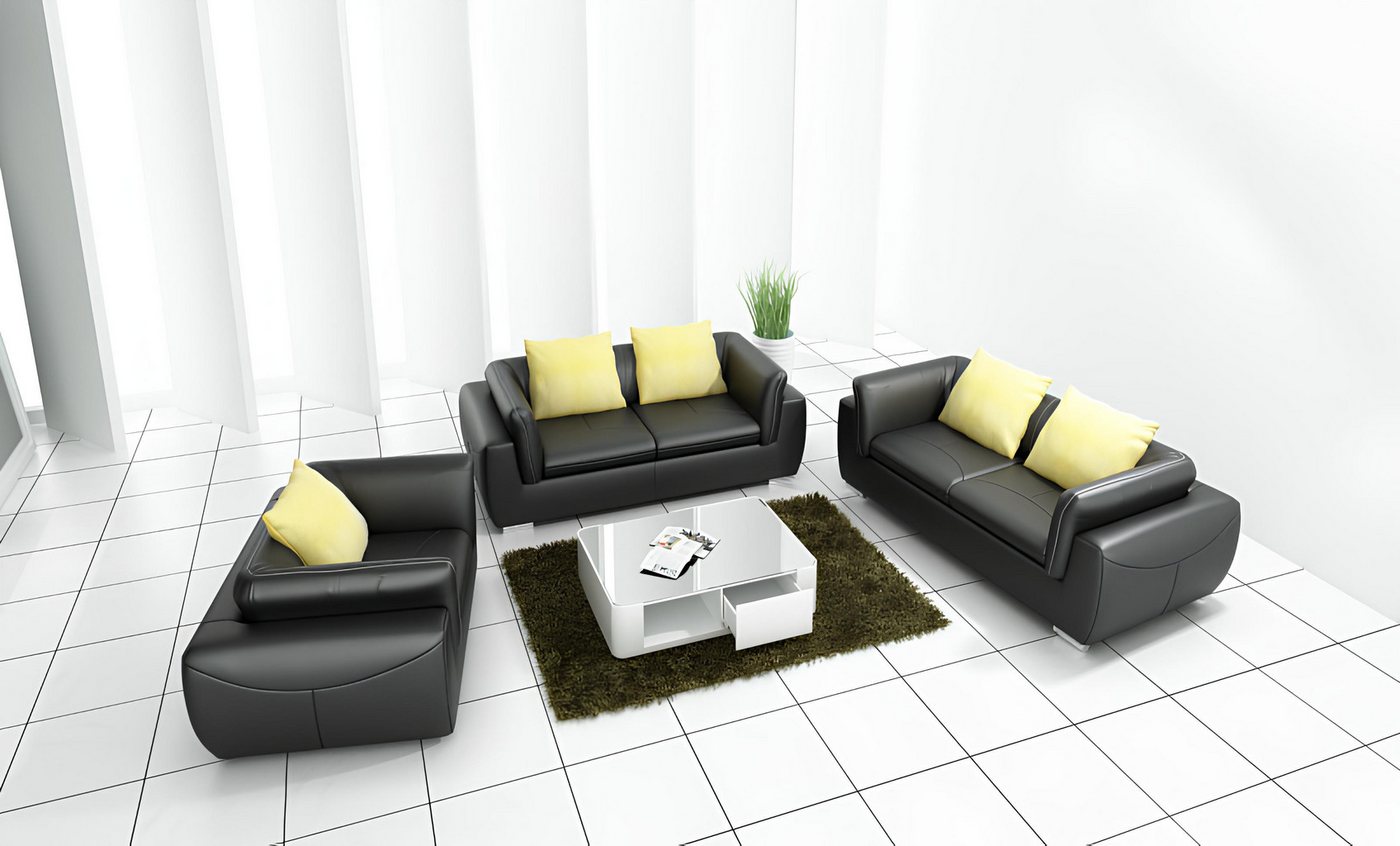 Xlmoebel Sofa Ledersofa Couch Wohnlandschaft 3+2+1 Sitzer Set Modernes Desi günstig online kaufen