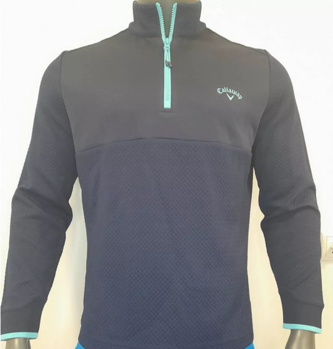 Callaway Longsweatshirt Callaway Layer Aquapel Mixed Media 1/4 Zip Blau-Min günstig online kaufen