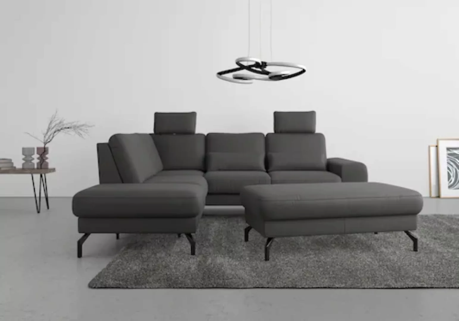 sit&more Ecksofa »Cinturo L-Form«, inklusive Sitztiefenverstellung und Fede günstig online kaufen