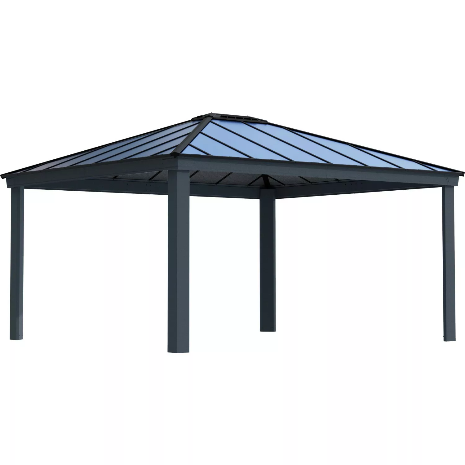 Palram - Canopia Dallas Garden Gazebo 306,7 cm x 483,7 cm x 422 cm Anthrazi günstig online kaufen