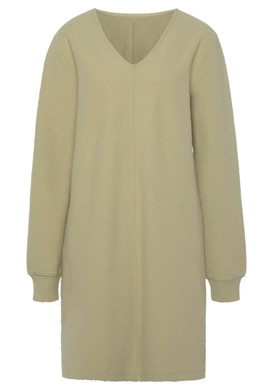 s.Oliver Sweatkleid, Langarmkleid aus Ripp-Qualität mit Teilungsnaht, Loung günstig online kaufen