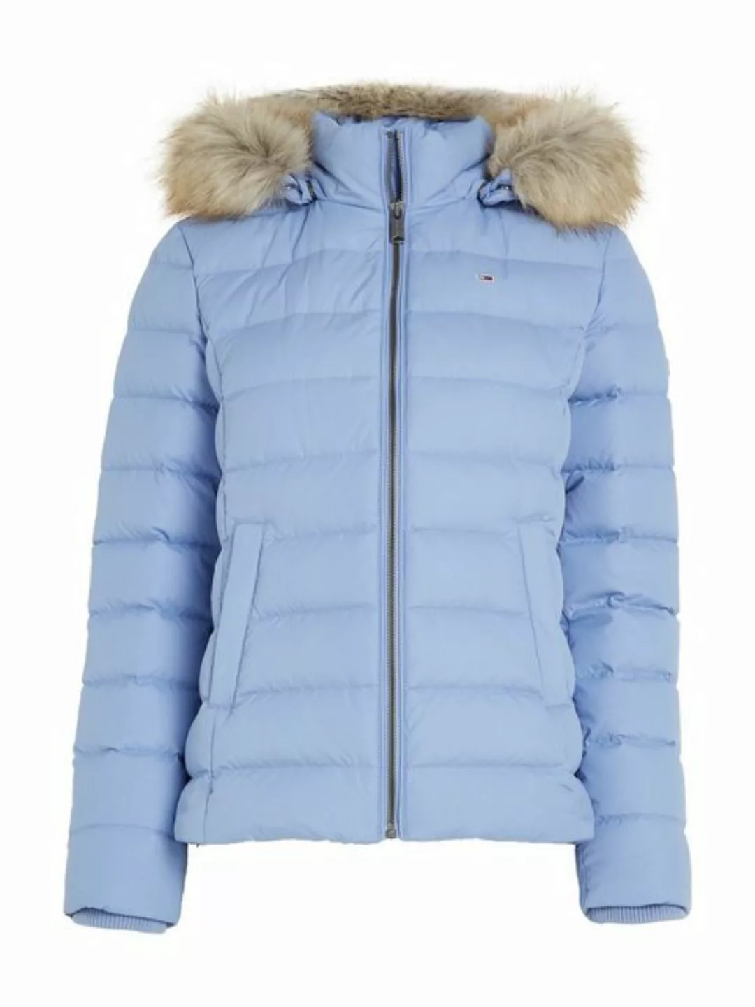 Tommy Jeans Daunenjacke BASIC HOODED DOWN JACKET mit Fellimitat an der Kapu günstig online kaufen