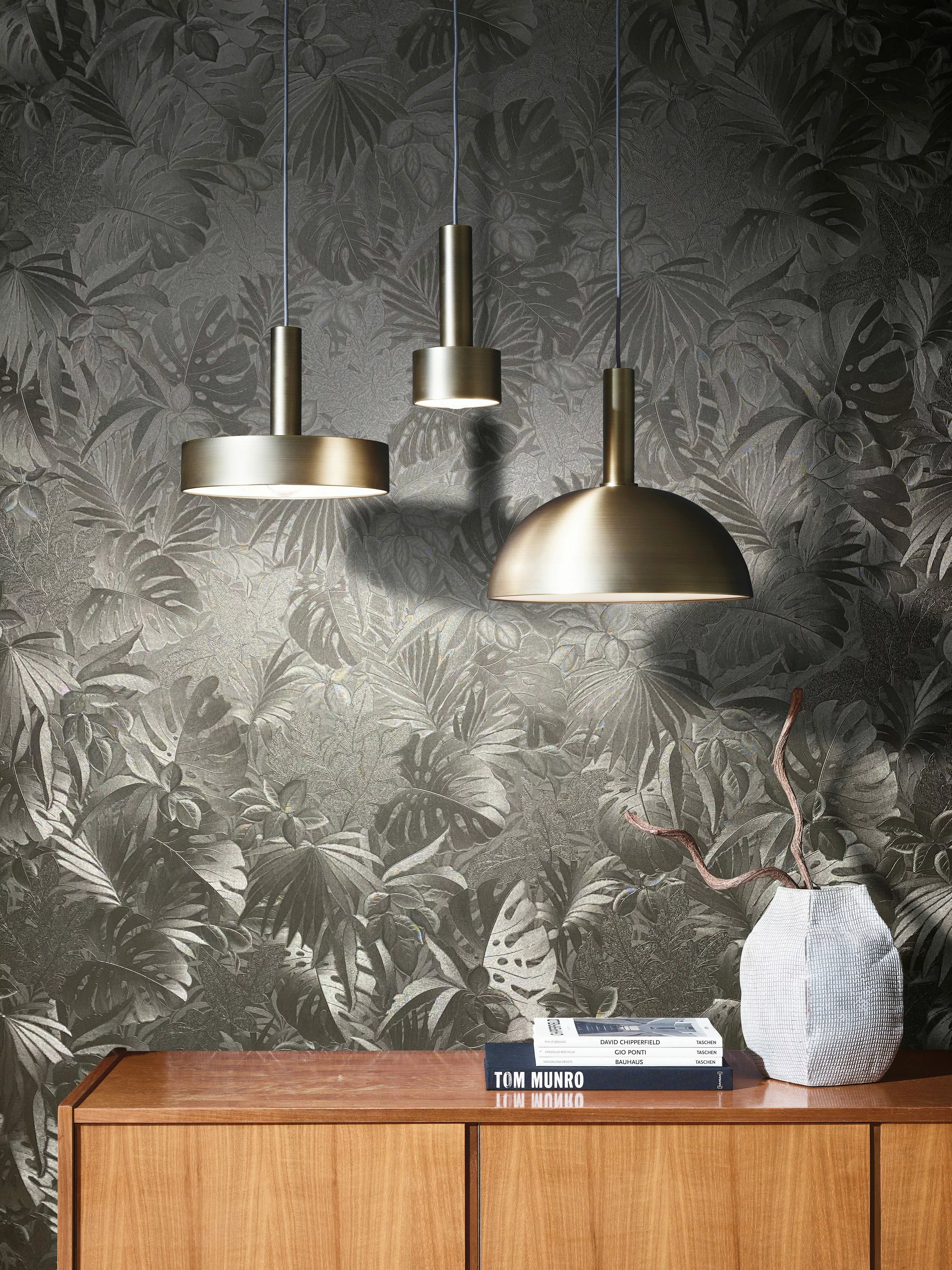 Marburg Vliestapete, floral, metallic, schimmernd, (1 günstig online kaufen