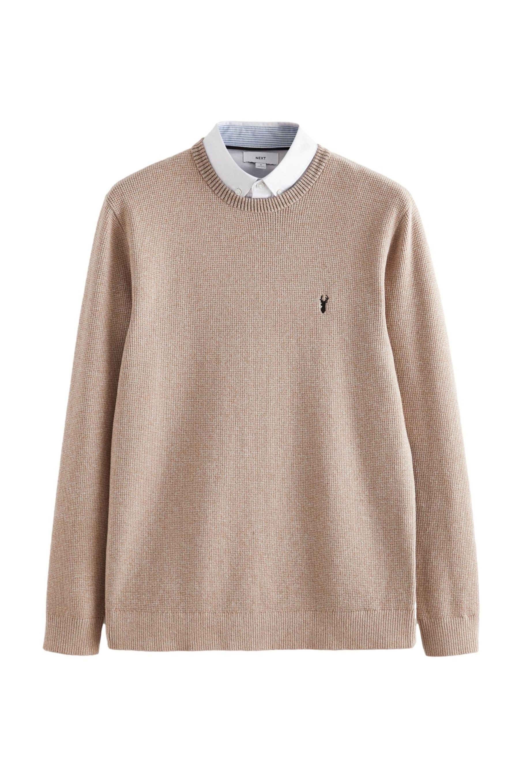 Next 2-in-1-Pullover Oxford-Pullover mit angedeutetem Hemd günstig online kaufen