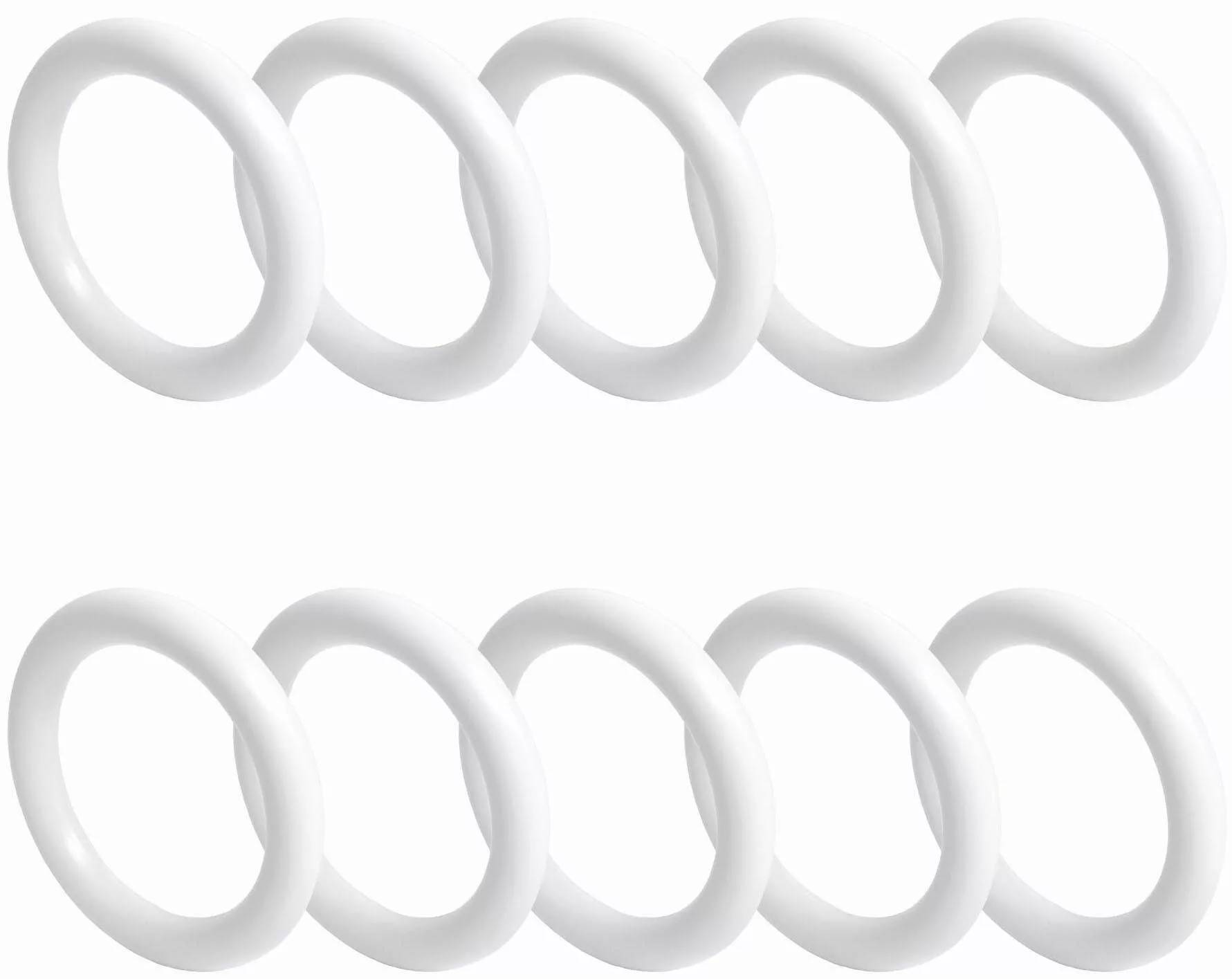 Liedeco Gardinenring, Gardinenstangen, (Packung, 10-St., mit günstig online kaufen