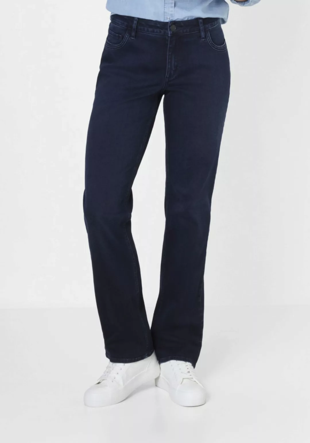 Paddock`s Damen Jeans LARA Motion & Comfort - Straight Fit - Blau - Blue/Bl günstig online kaufen