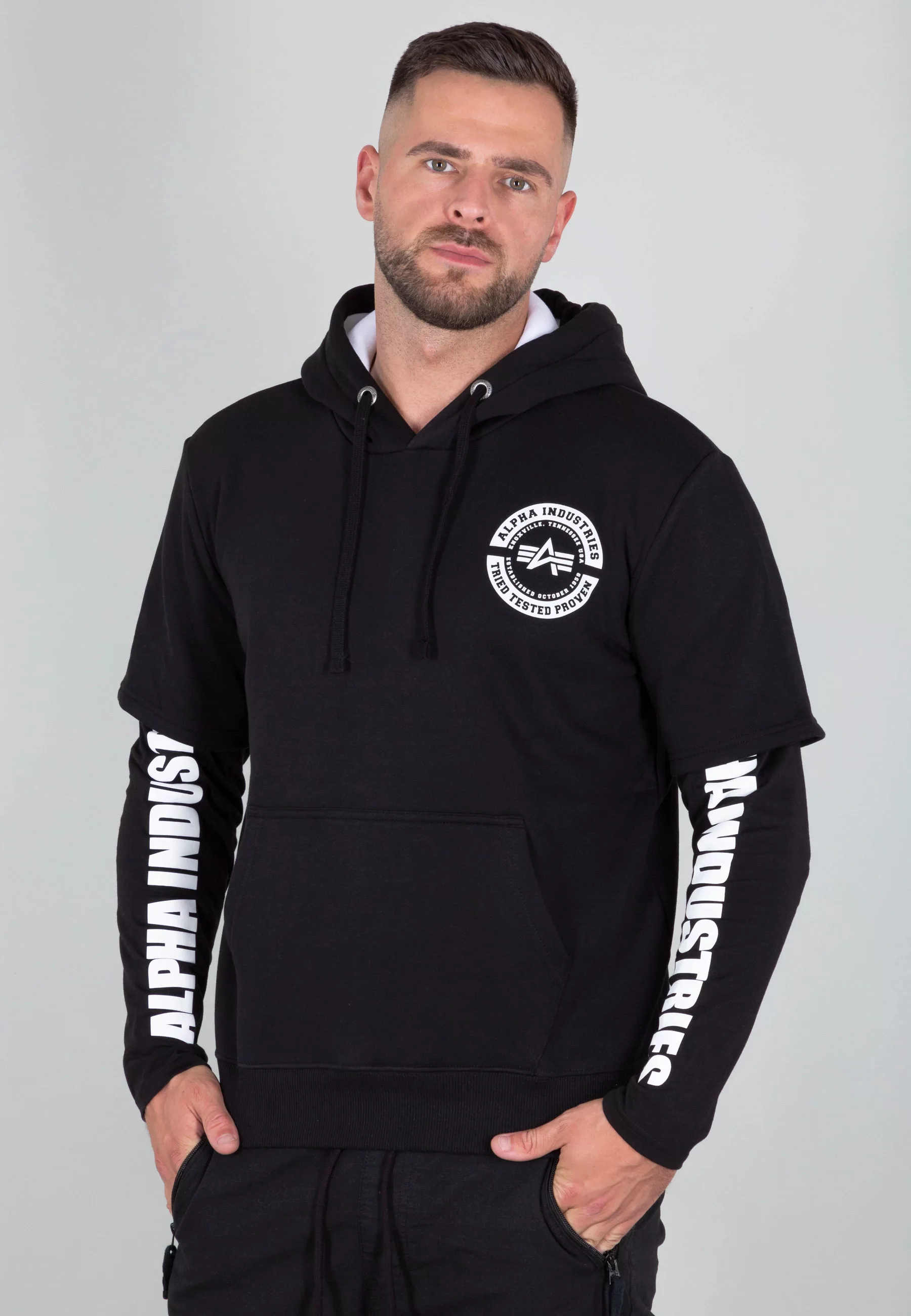 Alpha Industries Hoodie "Alpha Industries Men - Hoodies Sleeve Print Hoodie günstig online kaufen