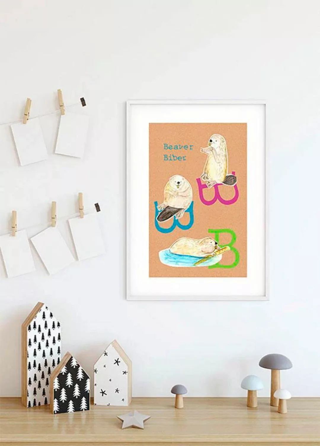 Komar Poster »ABC Animal B«, Buchstaben, (1 St.), Kinderzimmer, Schlafzimme günstig online kaufen