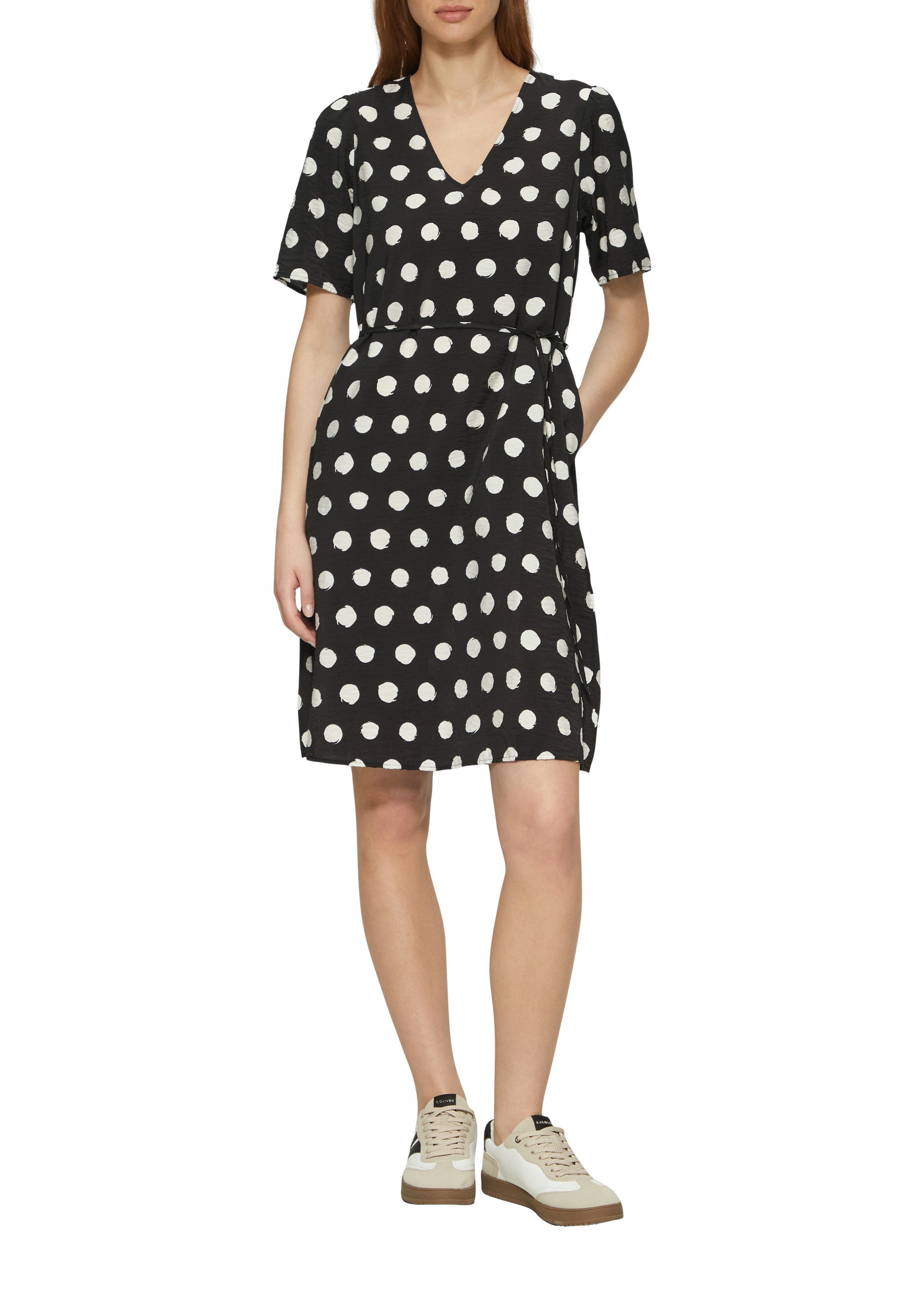 s.Oliver Minikleid Sommerkleid mit All-Over Print günstig online kaufen