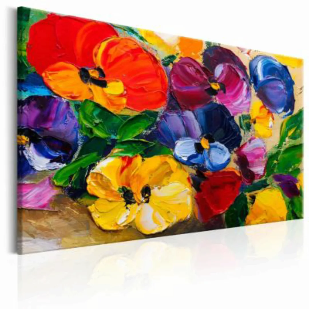 artgeist Wandbild Spring Pansies mehrfarbig Gr. 60 x 40 günstig online kaufen