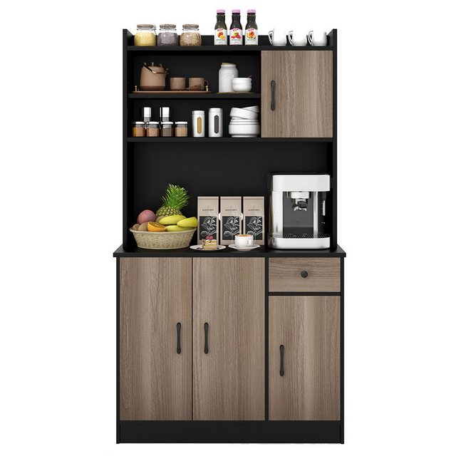 COSTWAY Küchenbuffet mit Arbeitsplatte, Vorratschrank, Küchenschrank, 180cm günstig online kaufen