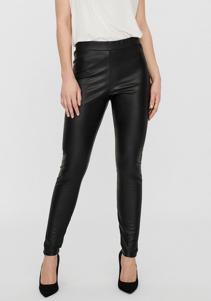 Vero Moda Lederimitathose VMGANA MR PL LEGGING günstig online kaufen