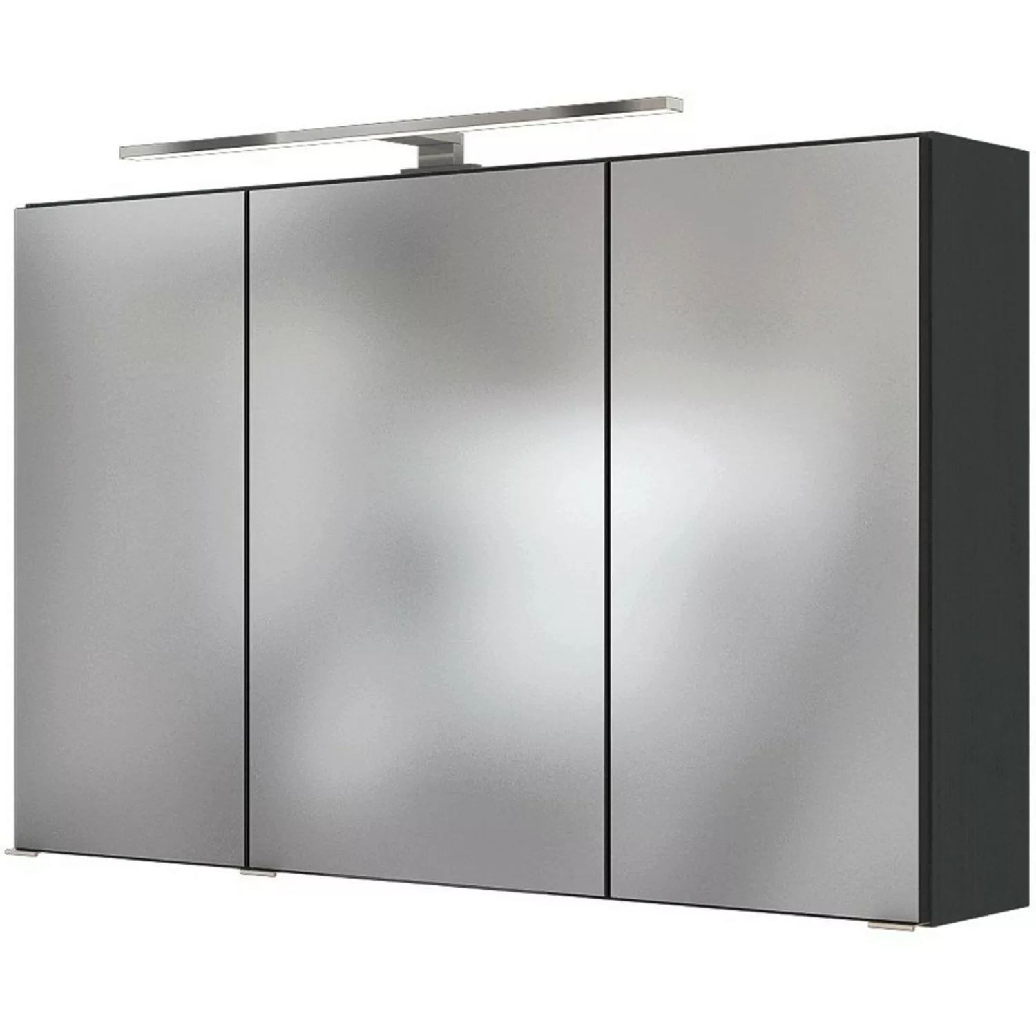 Held Spiegelschrank Ferrara Graphit 100 cm mit Softclose Türen günstig online kaufen