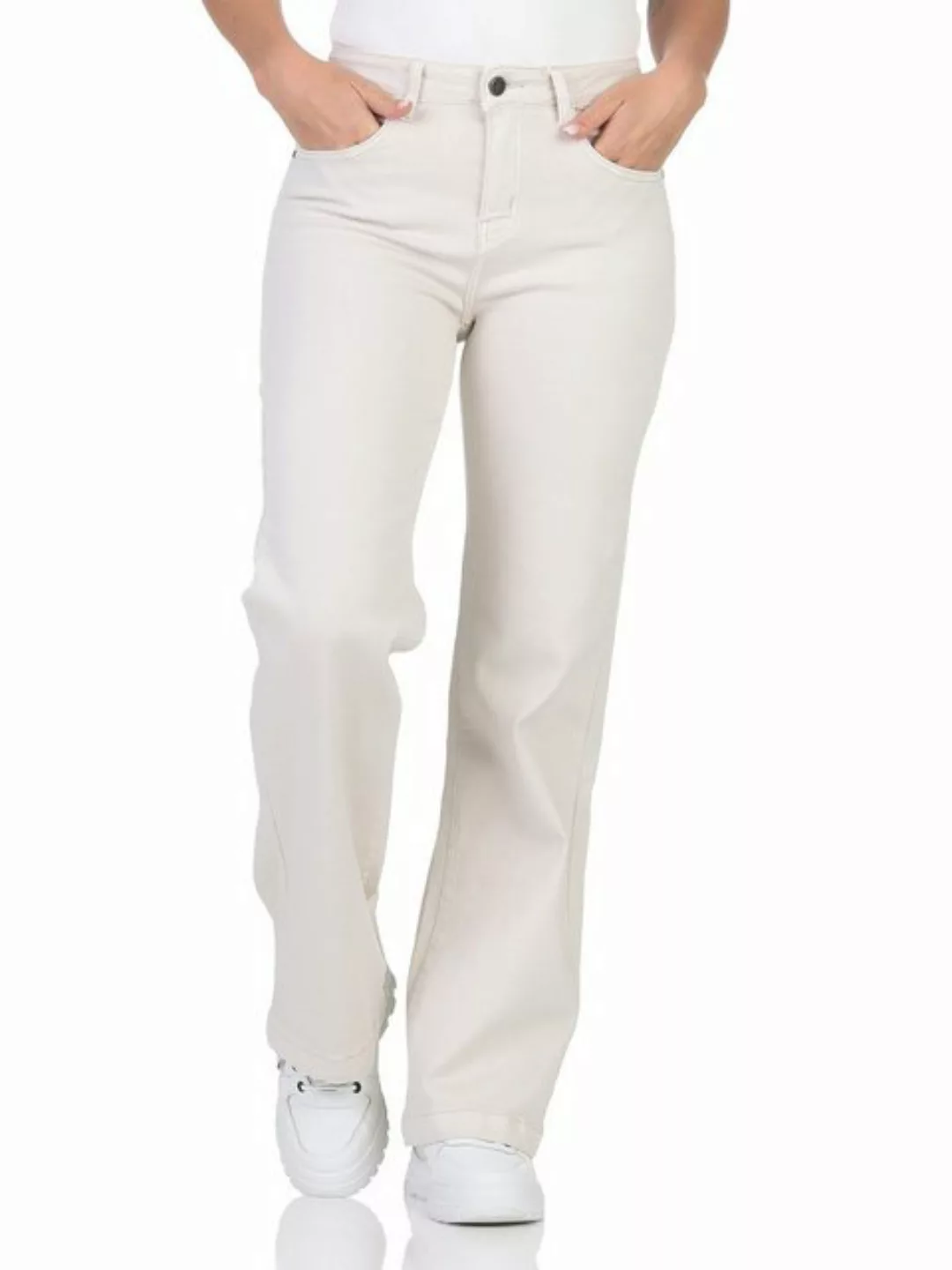 simaranda Schlagjeans Damen Jeans Schlag 321 XS/34 Beige günstig online kaufen