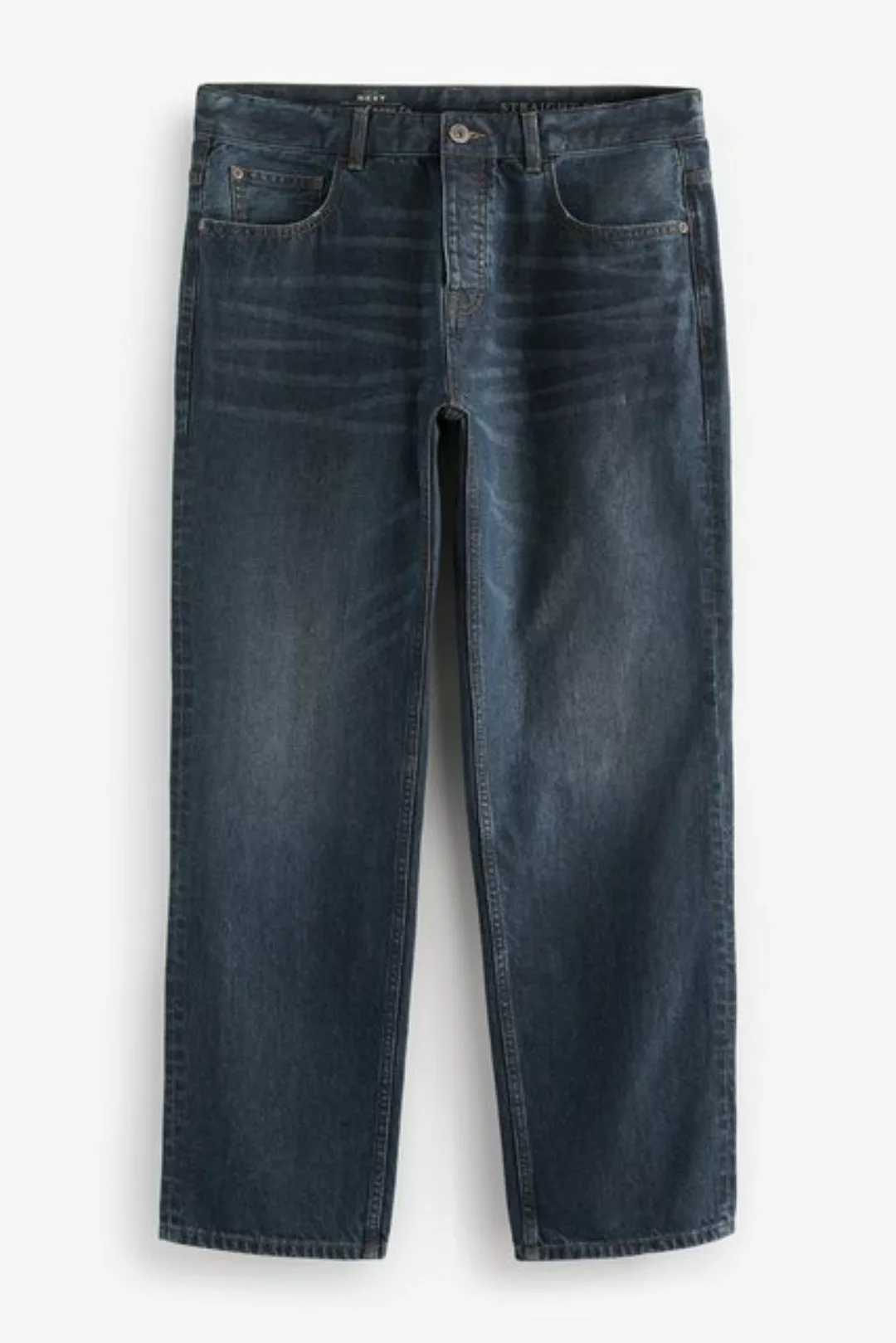 Next Straight-Jeans Authentische Straight Fit Jeans, 100 % Baumwolle (1-tlg günstig online kaufen