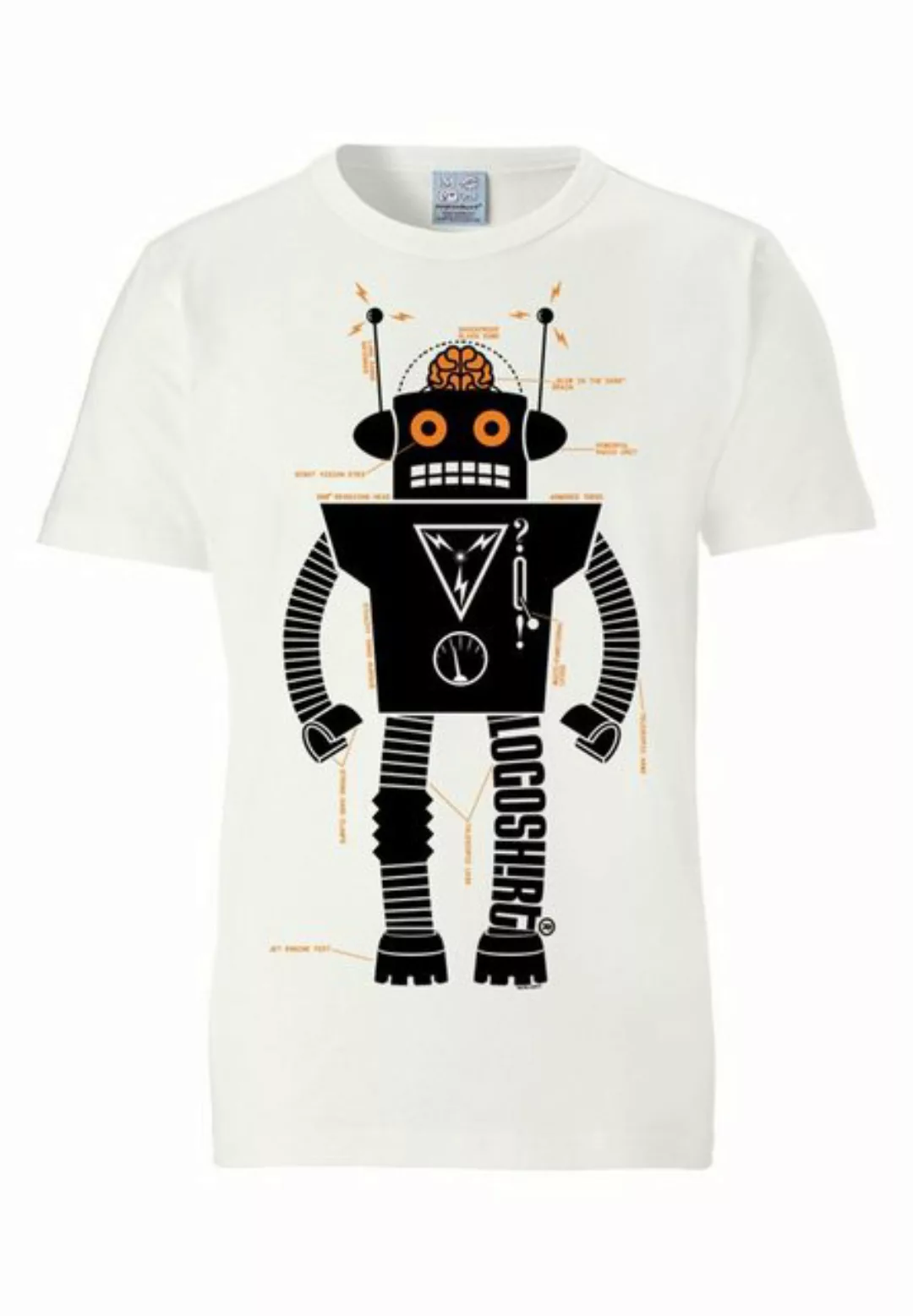 LOGOSHIRT T-Shirt "Roboter Logoshirt Logo", mit Roboter-Print günstig online kaufen