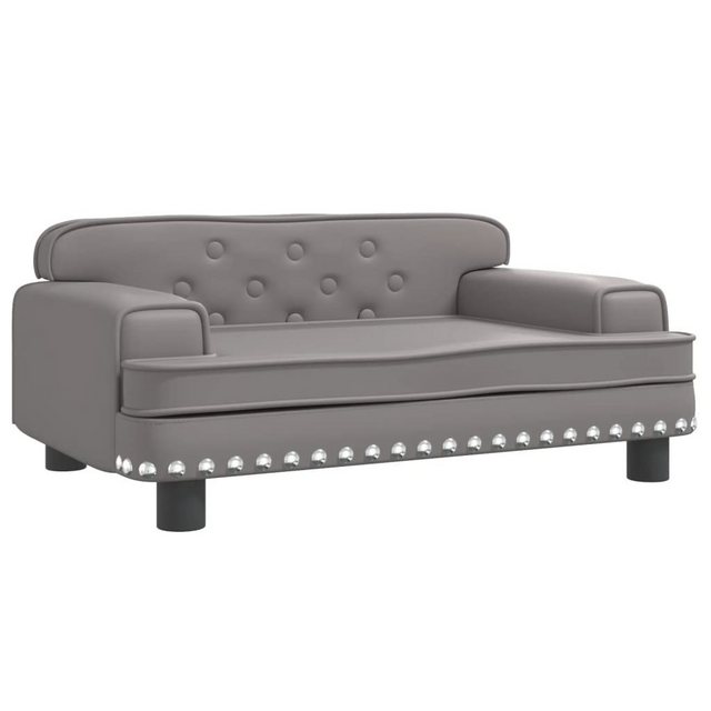 vidaXL Kindersofa Kindersofa Grau 70x45x30 cm Kunstleder Kindercouch Kinder günstig online kaufen