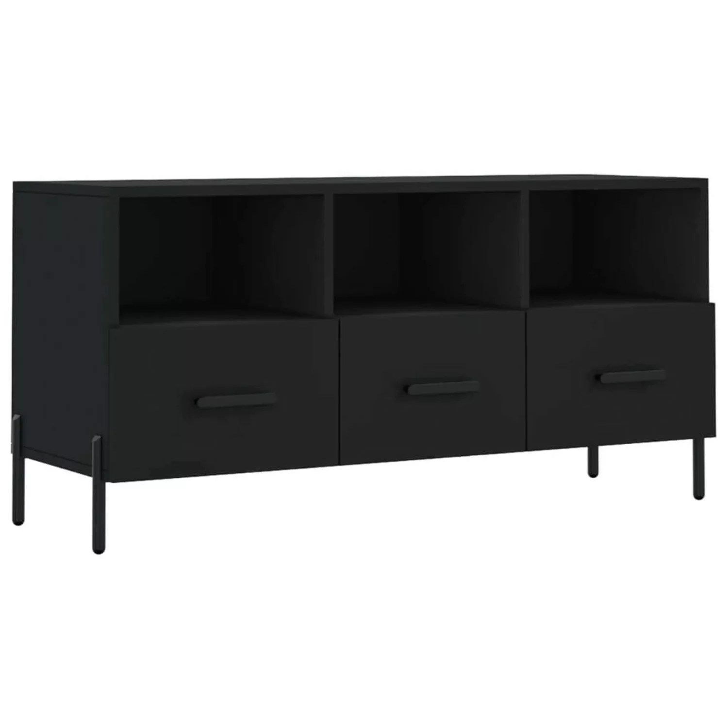 VidaXL TV-Schrank Schwarz 102x36x50 cm Holzwerkstoff  Modell 7 günstig online kaufen