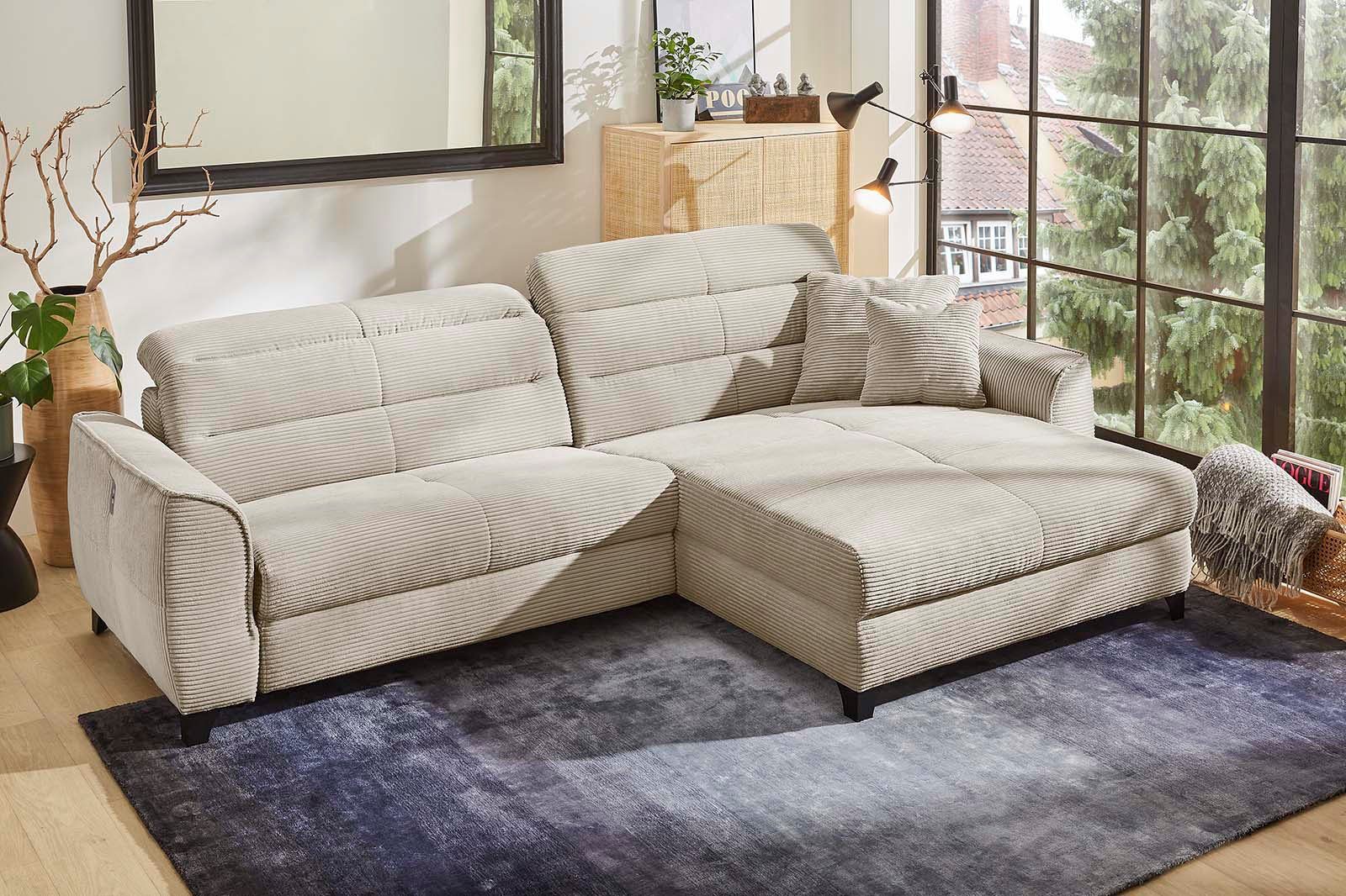 Jockenhöfer Gruppe Ecksofa "Double One L-Form", mit 2x 120cm breiten, elekt günstig online kaufen