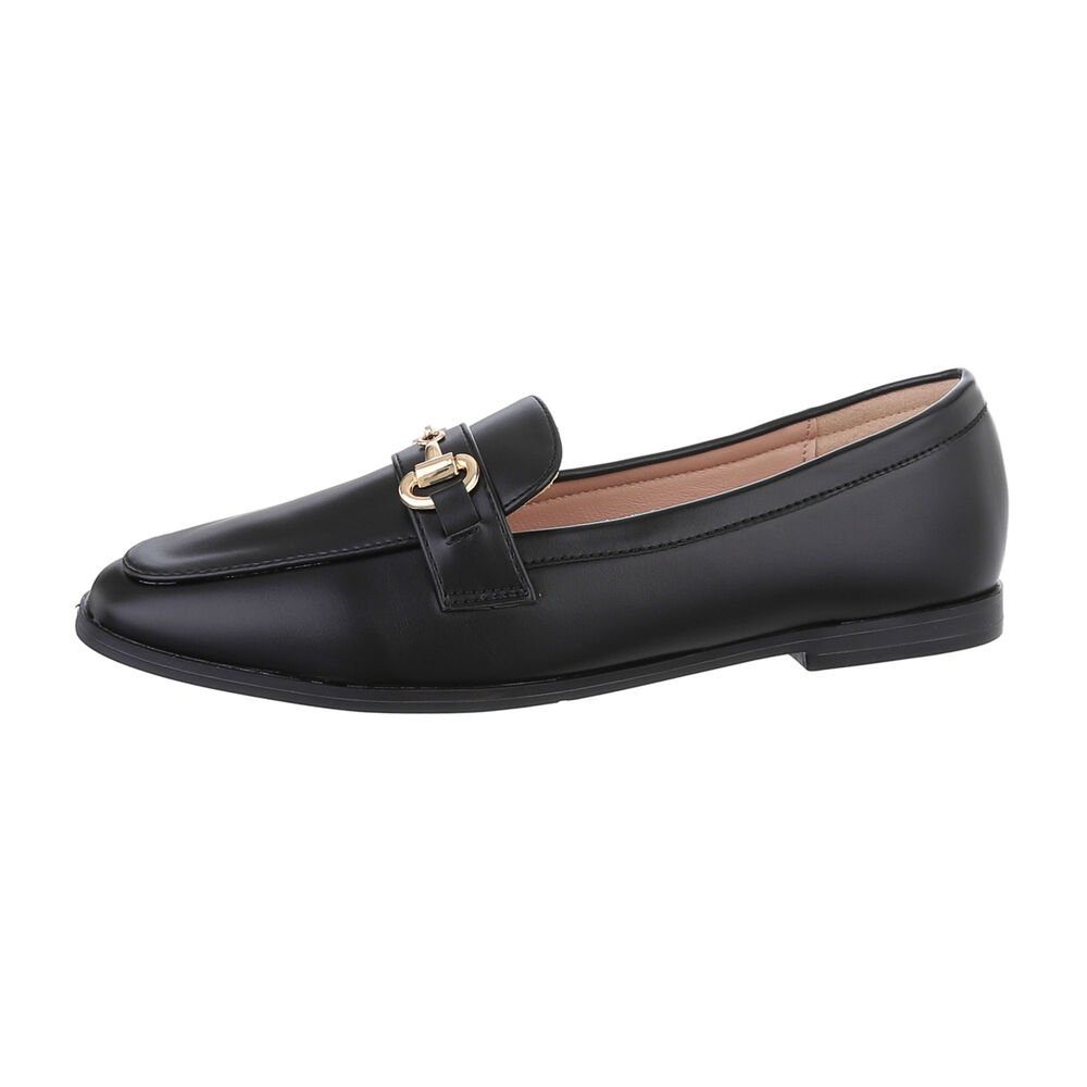 Ital-Design Damen Mokassins Freizeit Slipper Blockabsatz günstig online kaufen