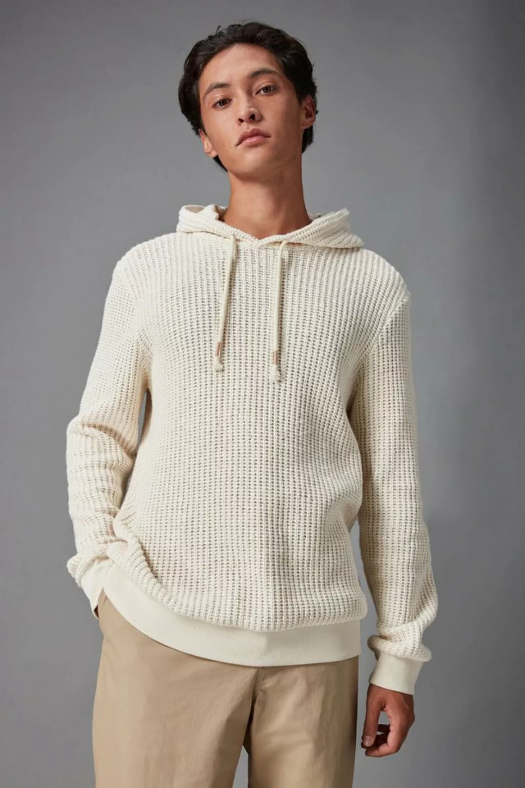 Next Kapuzensweatshirt Gestricktes Premium Hoodie mit Struktur (1-tlg) günstig online kaufen